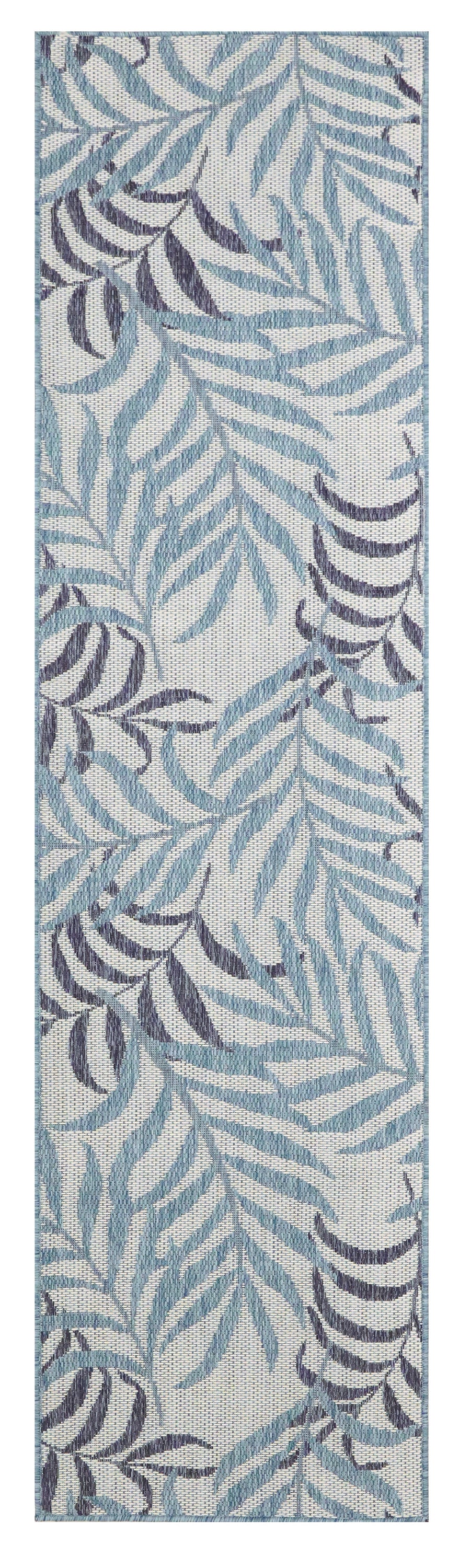 Garden Oasis GOA01 Blue Rug