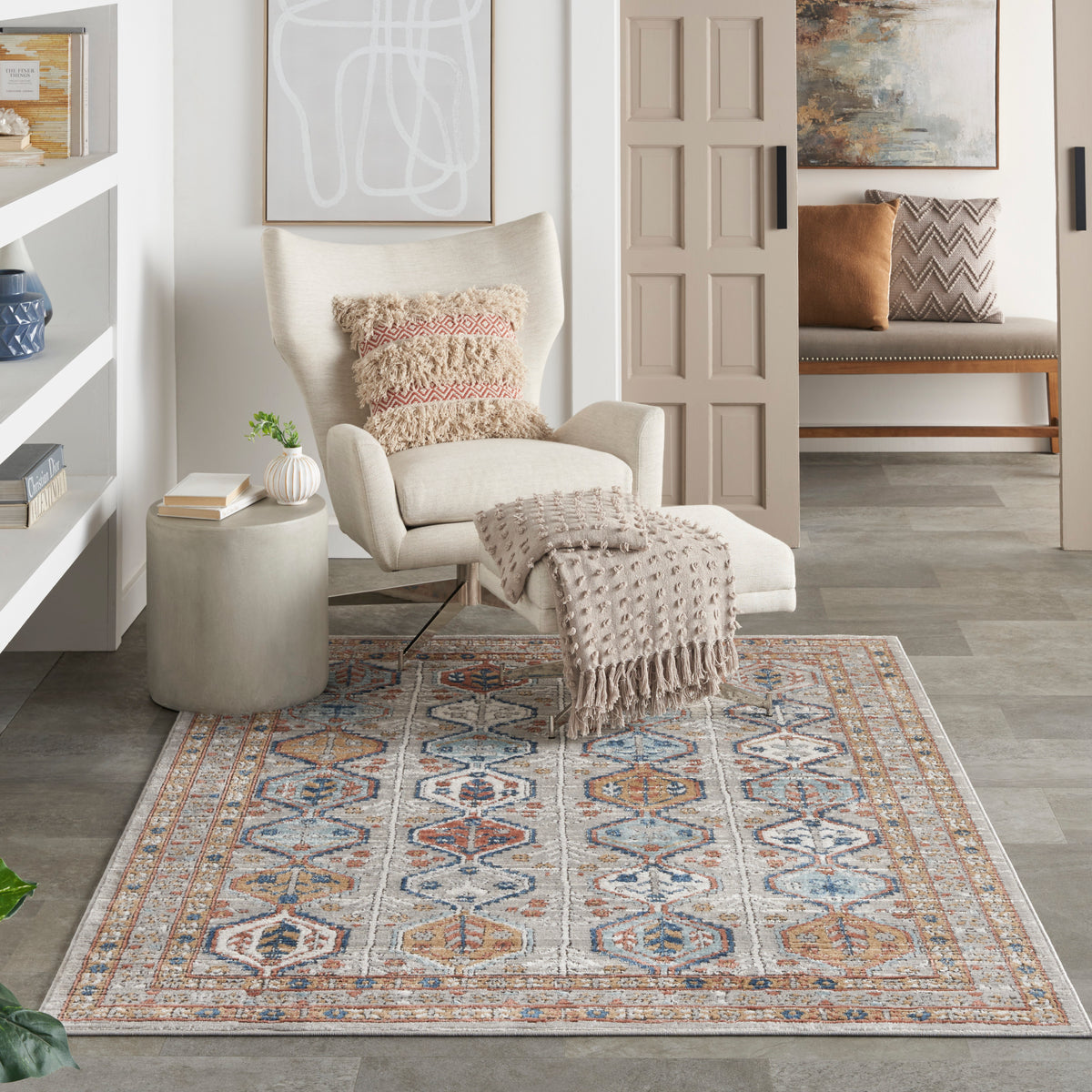Quarry QUA15 Grey Multicolor Rug