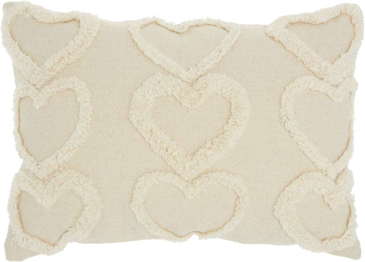 Lifestyle GT022 Cream 14" x 20" Throw Pillows