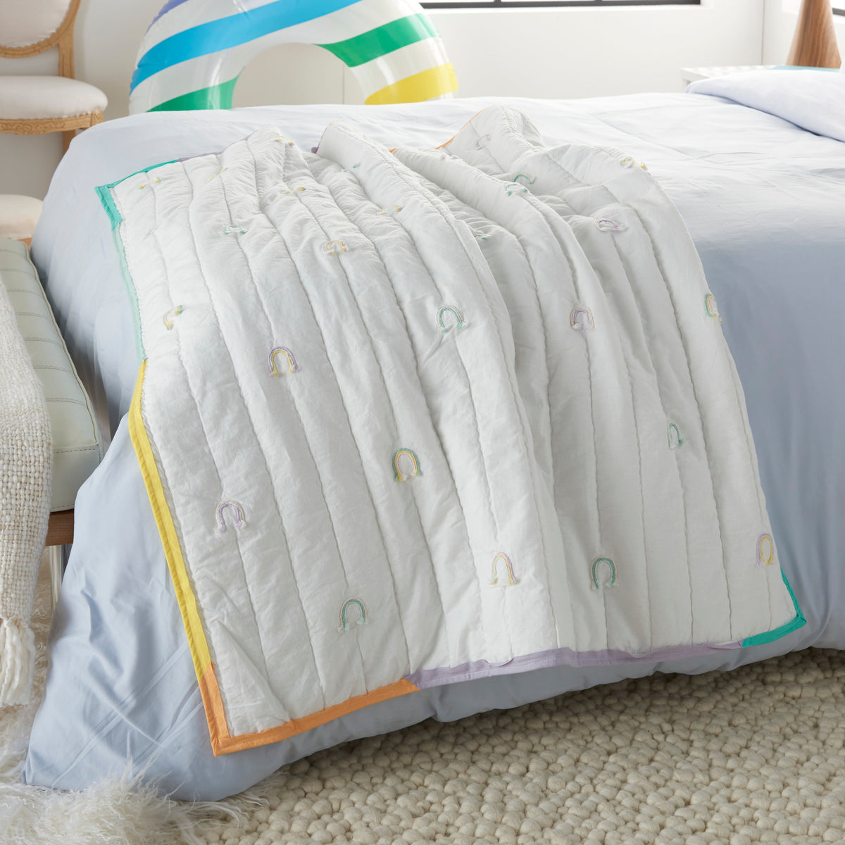 Plush Lines CR365 Multicolor 36" x 48" Quilt
