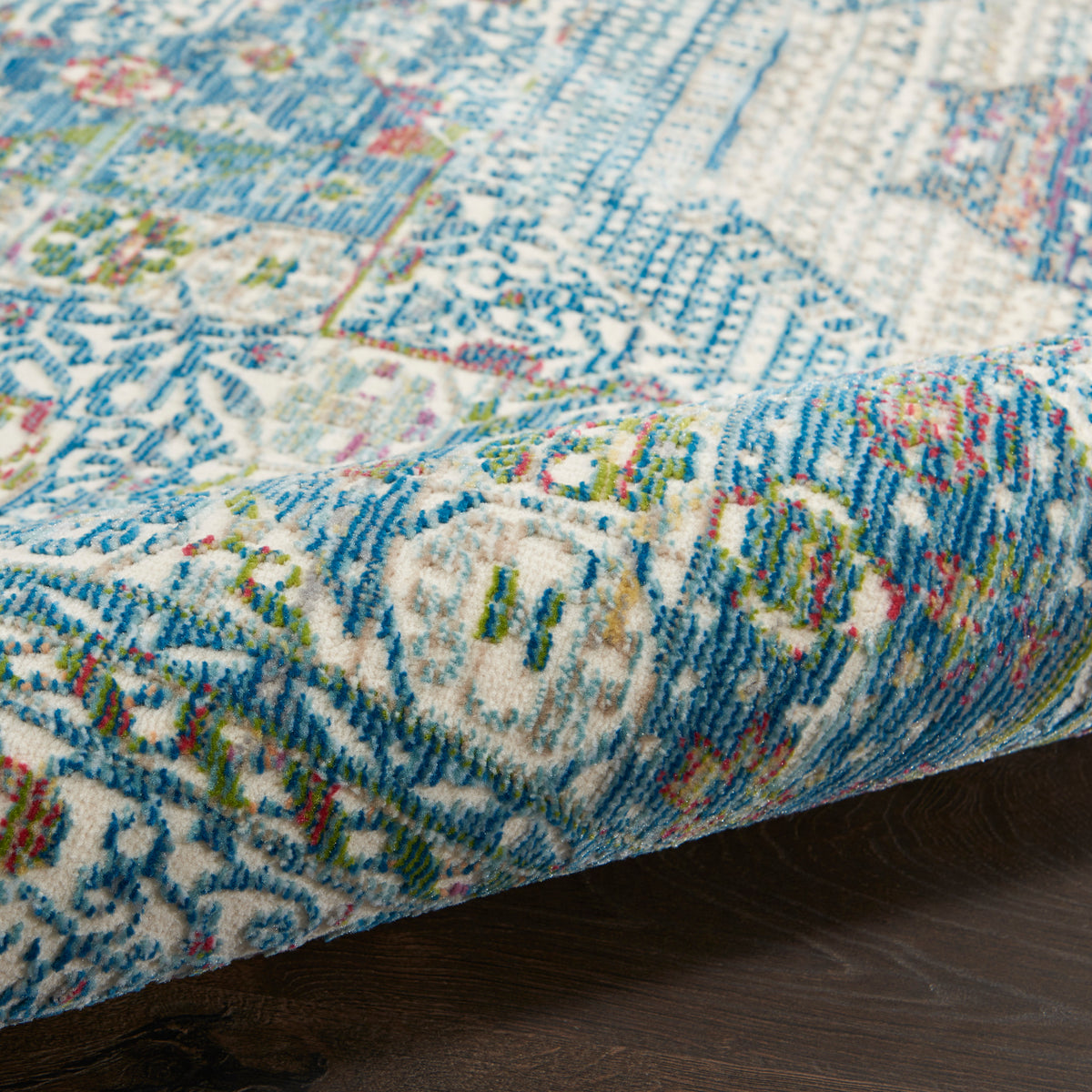Ankara Global ANR17 Ivory Light Blue Rug