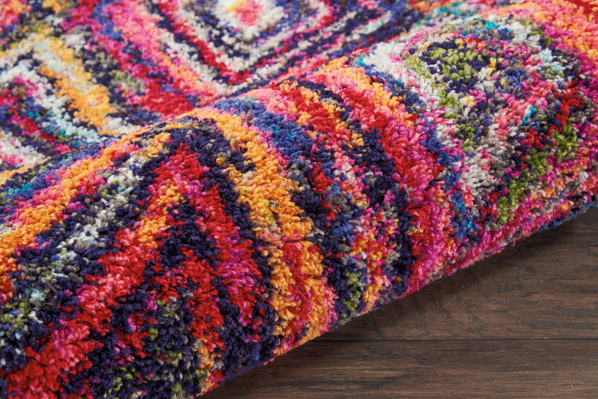 Nomad NMD01 Red Multicolor Rug