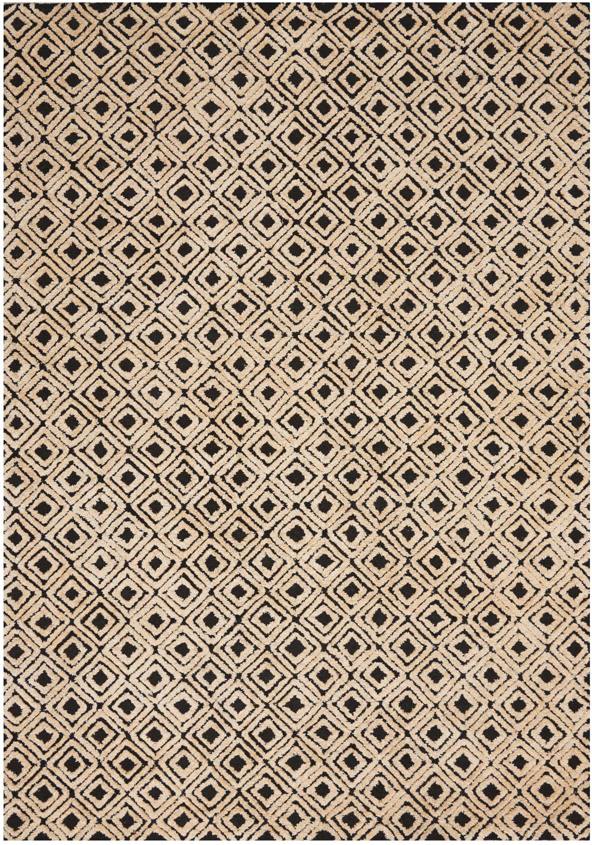 Deco Mod DEC02 Black Beige Rug