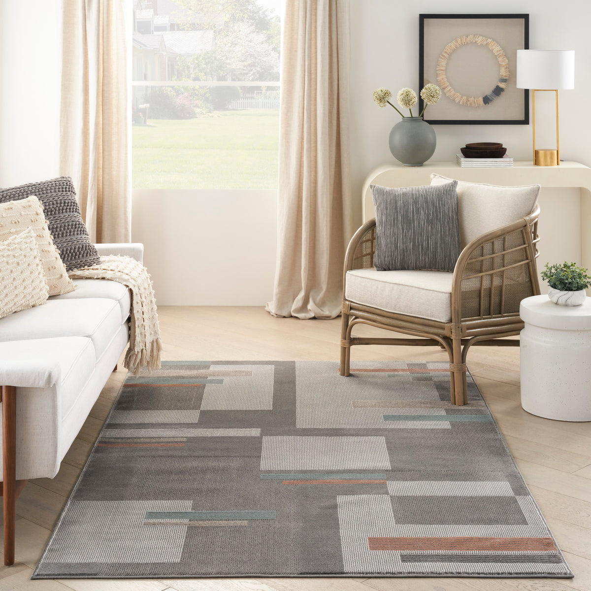 Thalia THL02 Grey Multicolor Rug