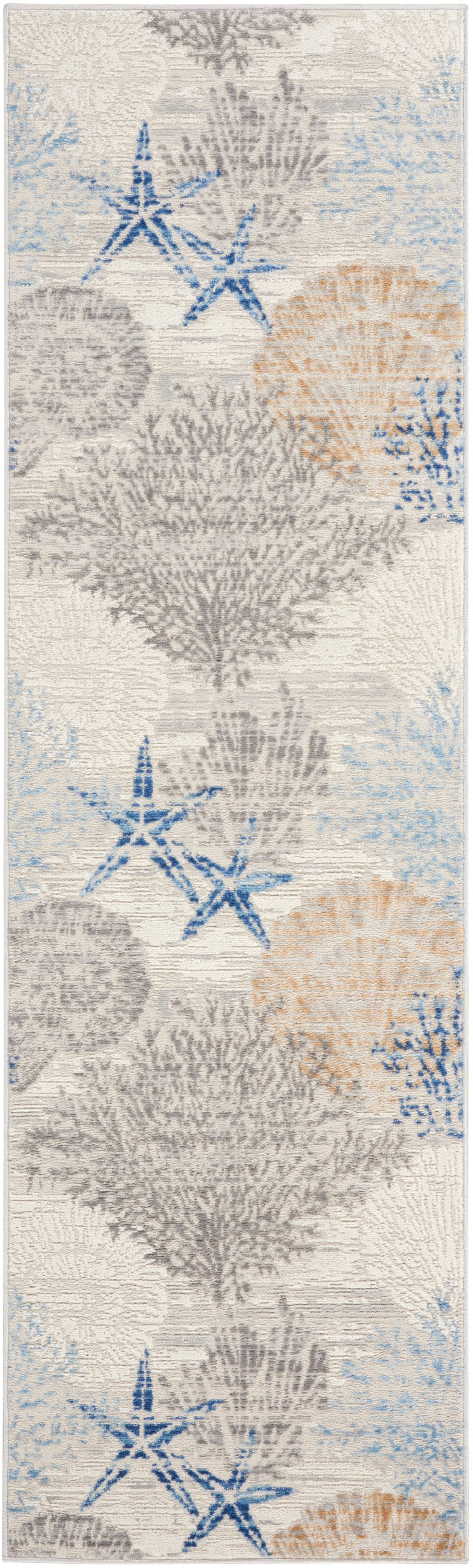 Seaside SDS04 Ivory Grey Blue Rug