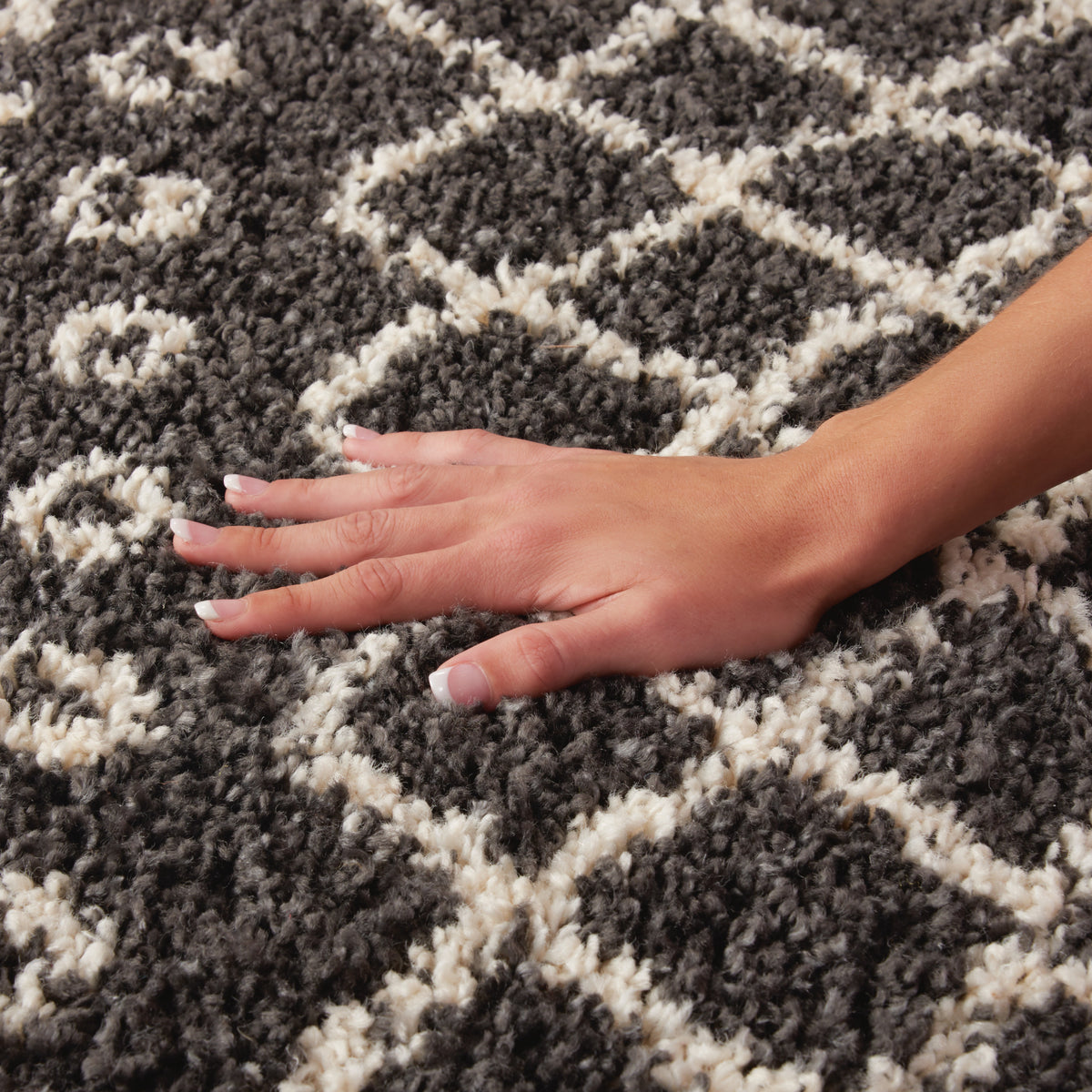 Moroccan Shag MRS02 Charcoal Rug