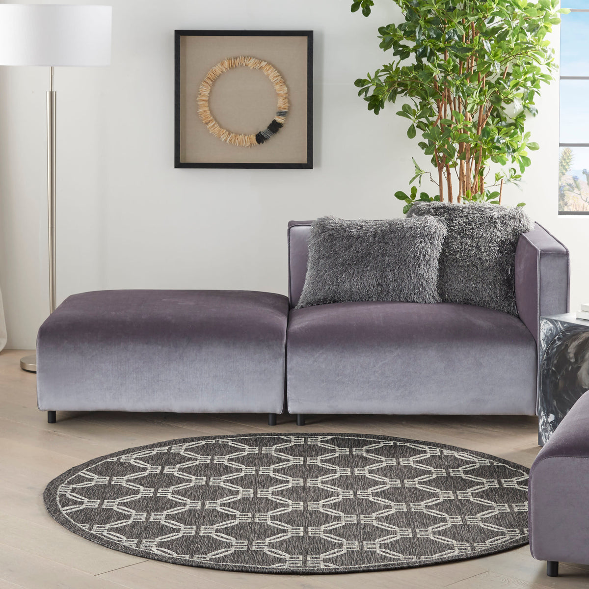 Country Side CTR02 Charcoal Rug