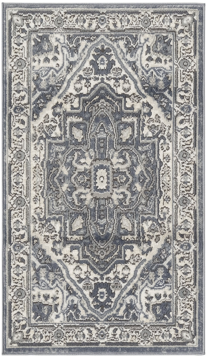 Quarry QUA18 Navy Ivory Rug