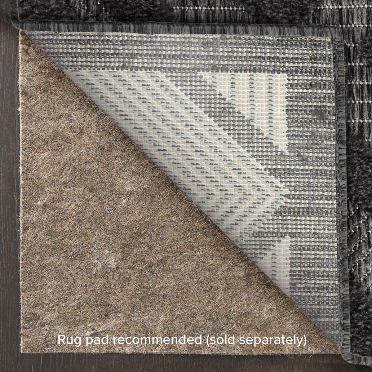 Versatile NRV01 Charcoal Black Rug