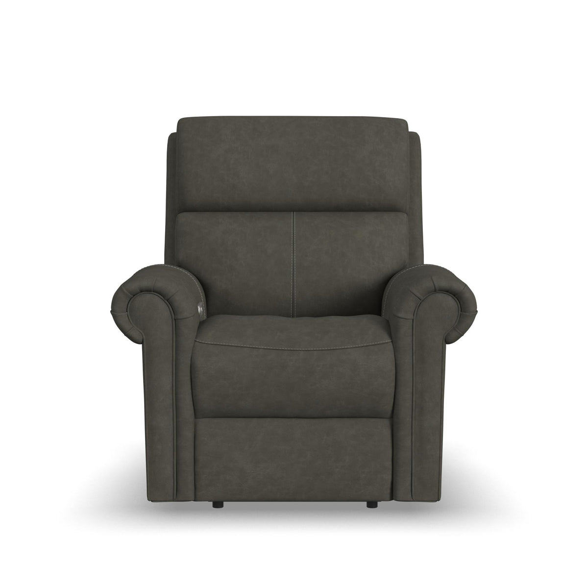 Bernard Leather Power Recliner with Power Headrest & Lumbar