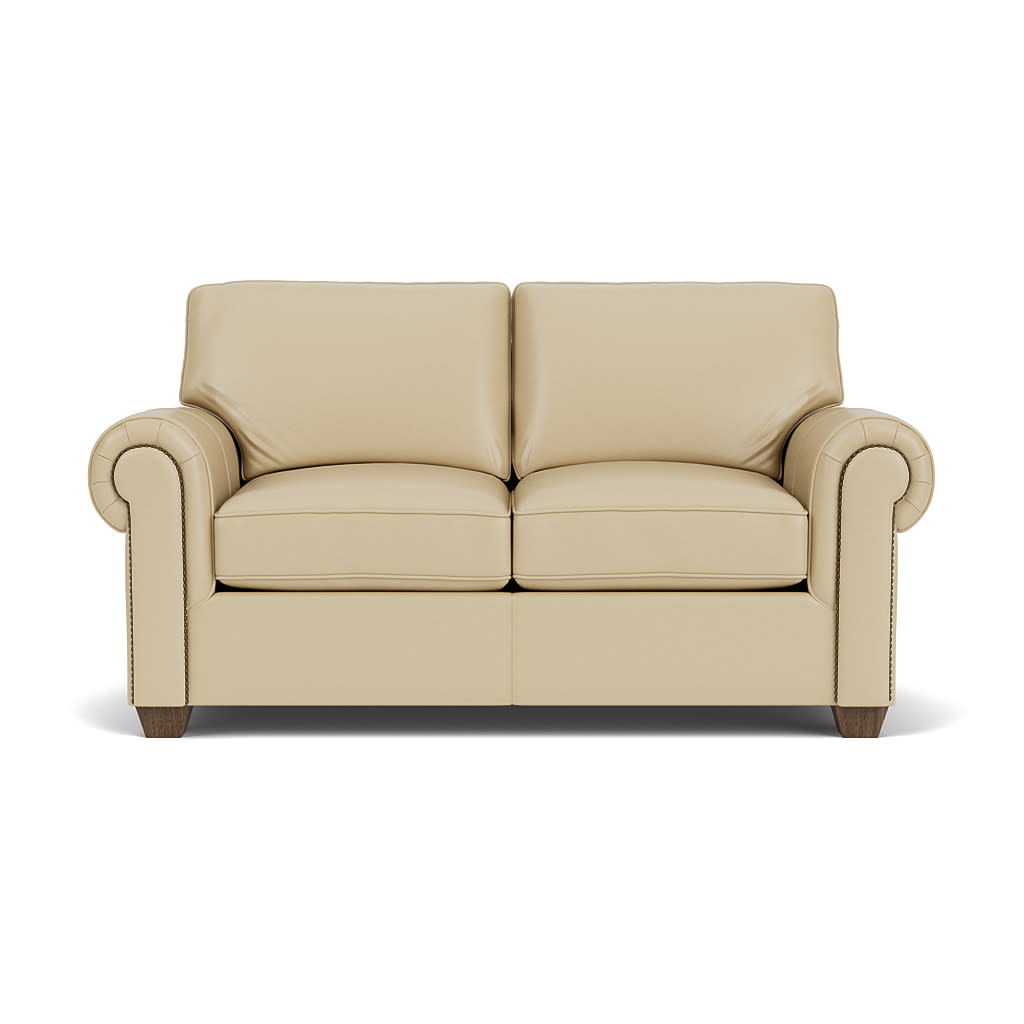 Carson Leather Loveseat