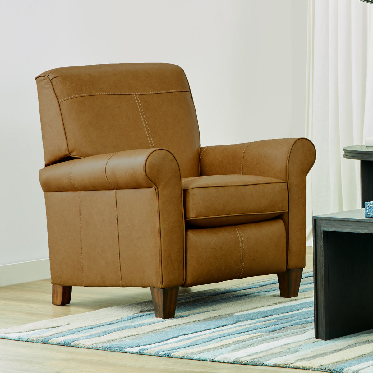 Dana Leather High-Leg Recliner