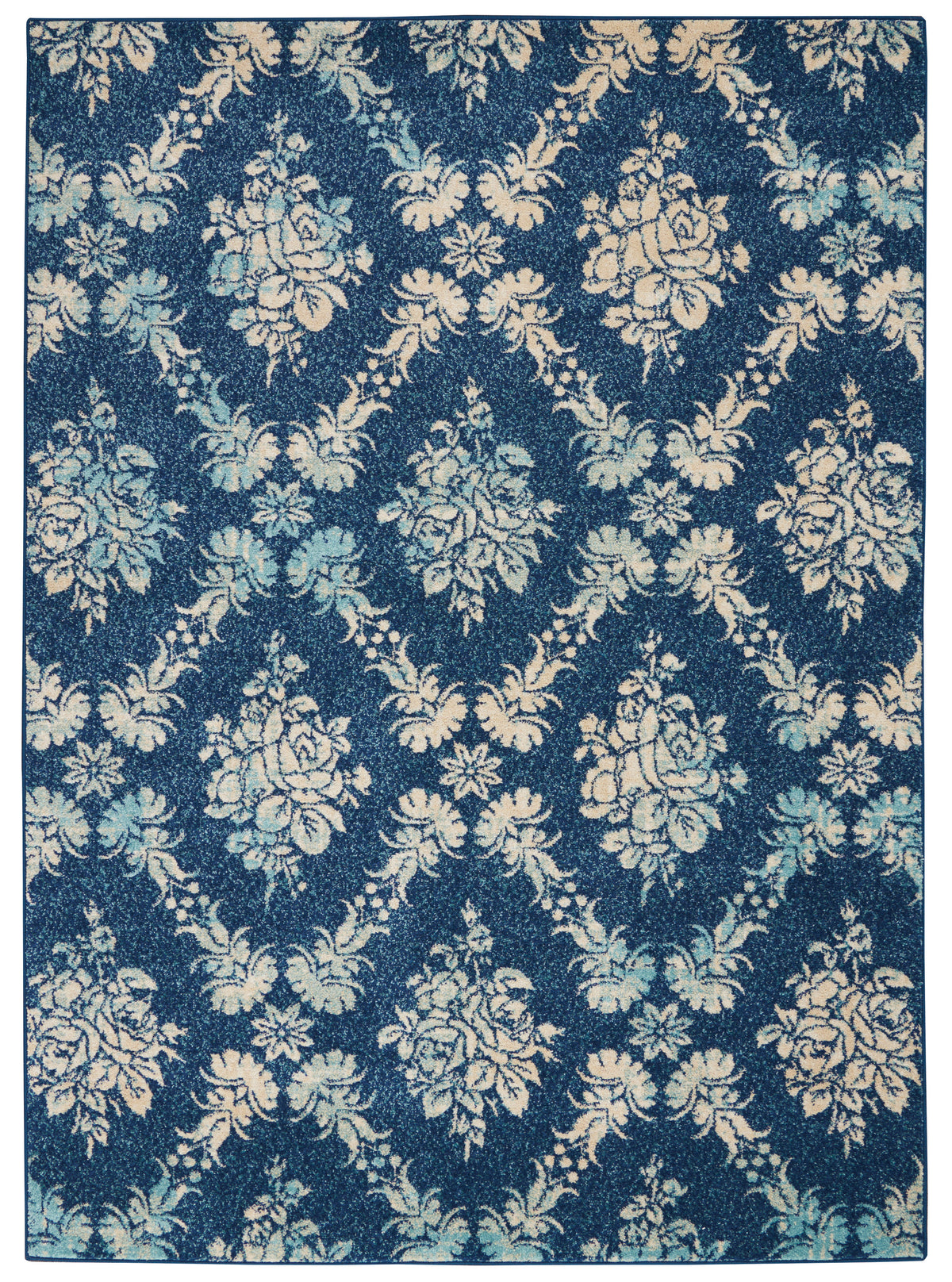 Tranquil TRA09 Navy Light Blue Rug