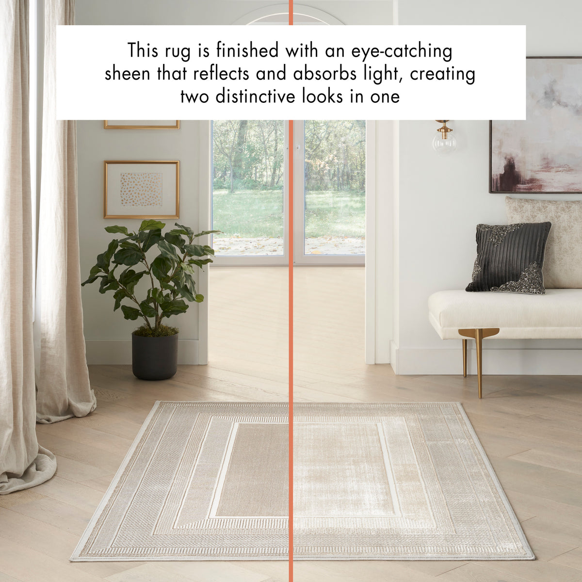 Glitz GLZ07 Ivory Rug