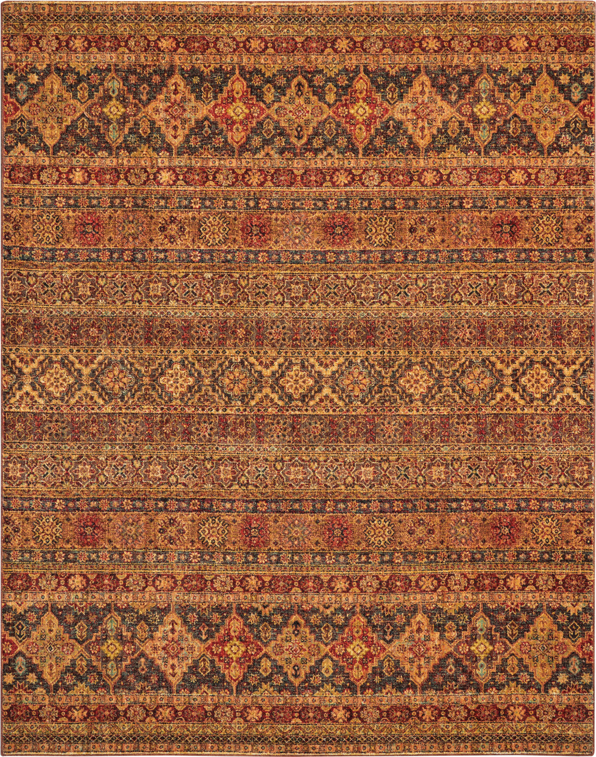 Jewel JEL03 Blue Red Rug