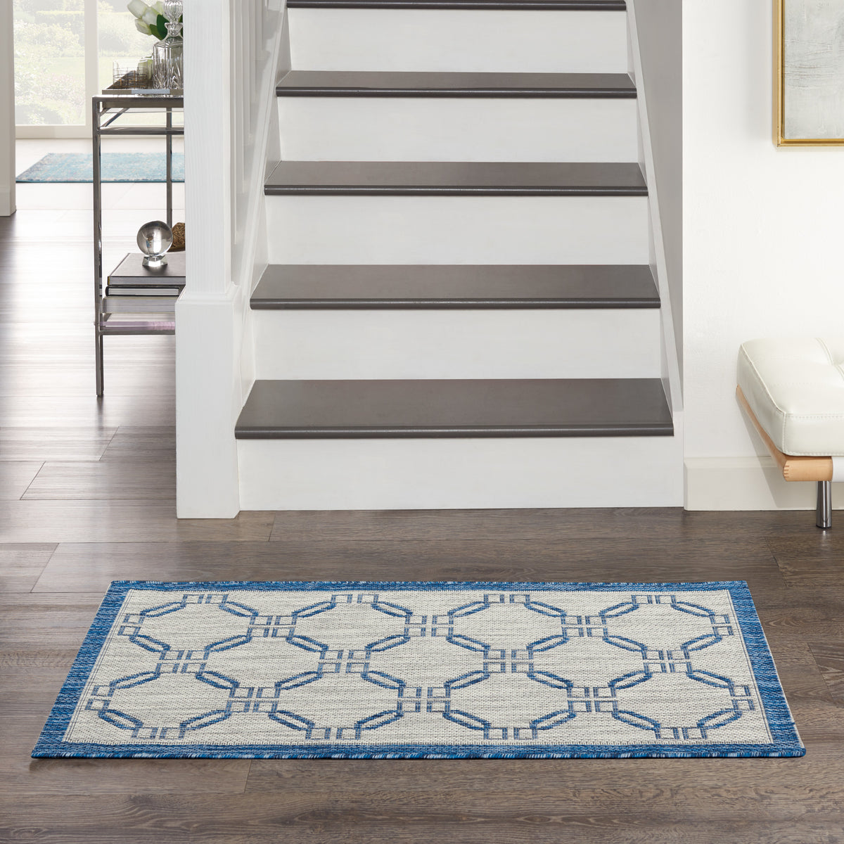 Country Side CTR02 Ivory Blue Rug