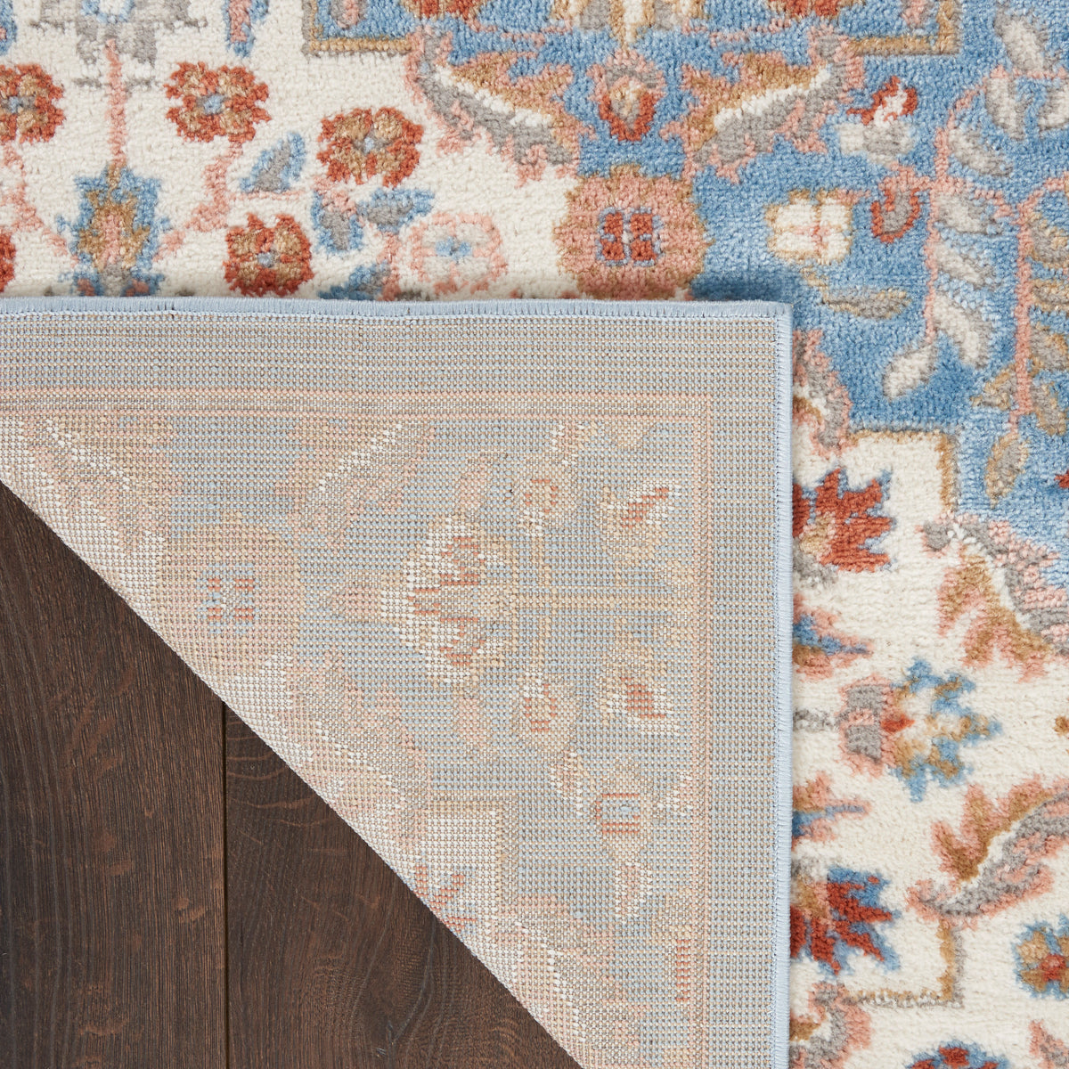 Elation ETN08 Ivory Blue Rug