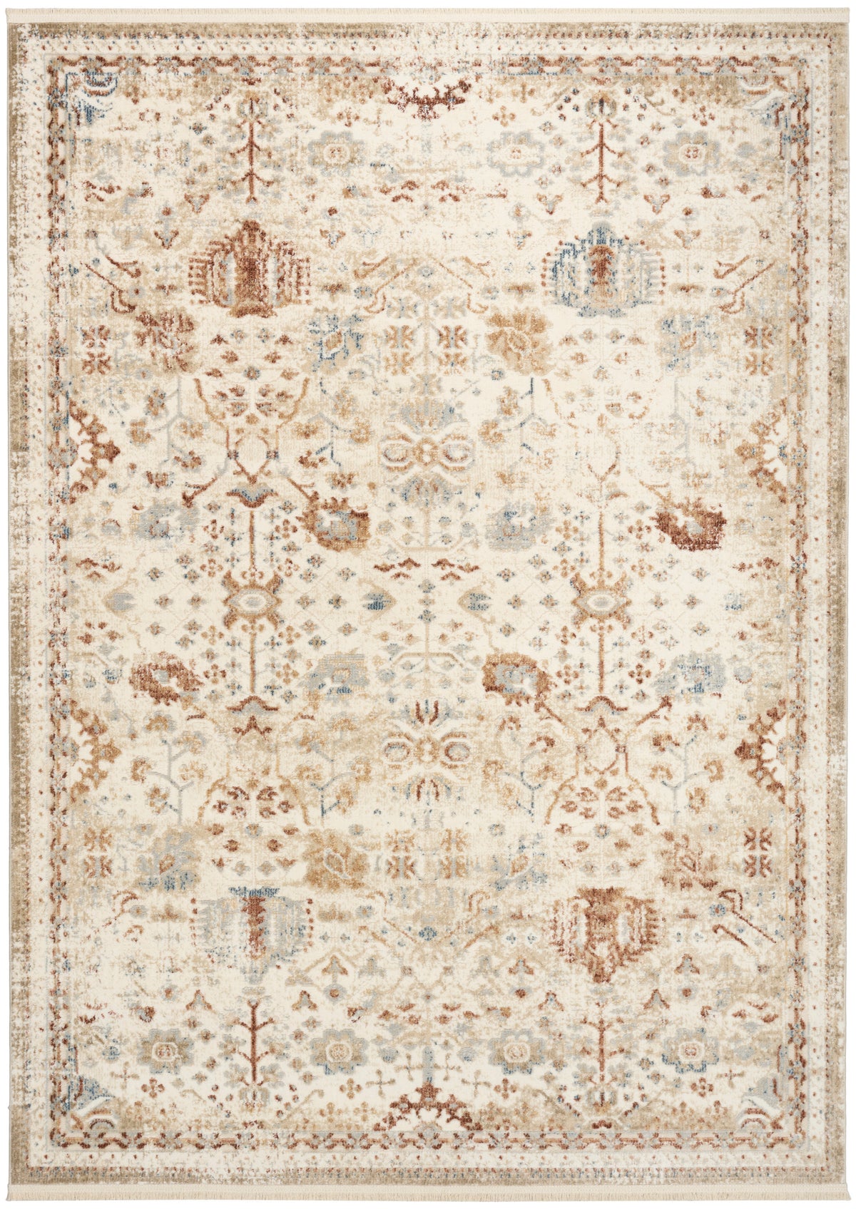 Pardis PRD01 Ivory Rust Rug