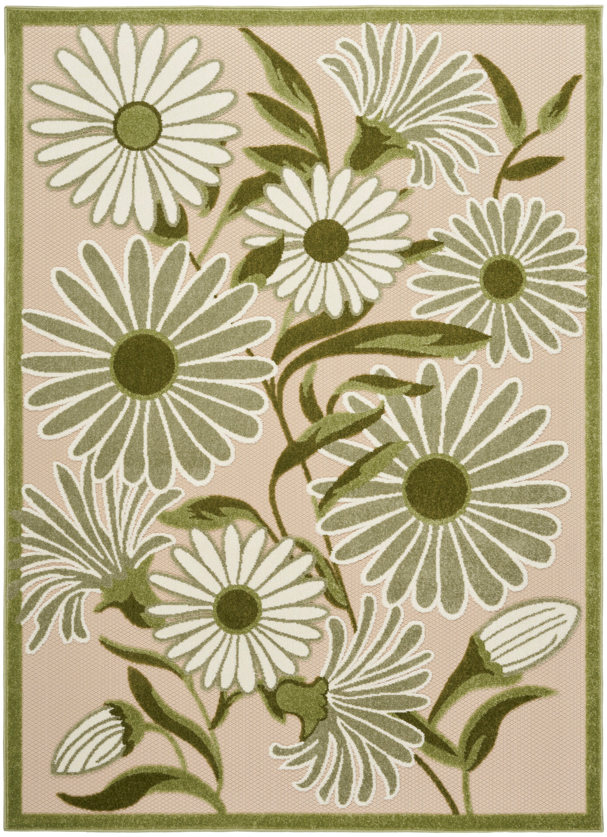 Aloha ALH33 Ivory Green Rug