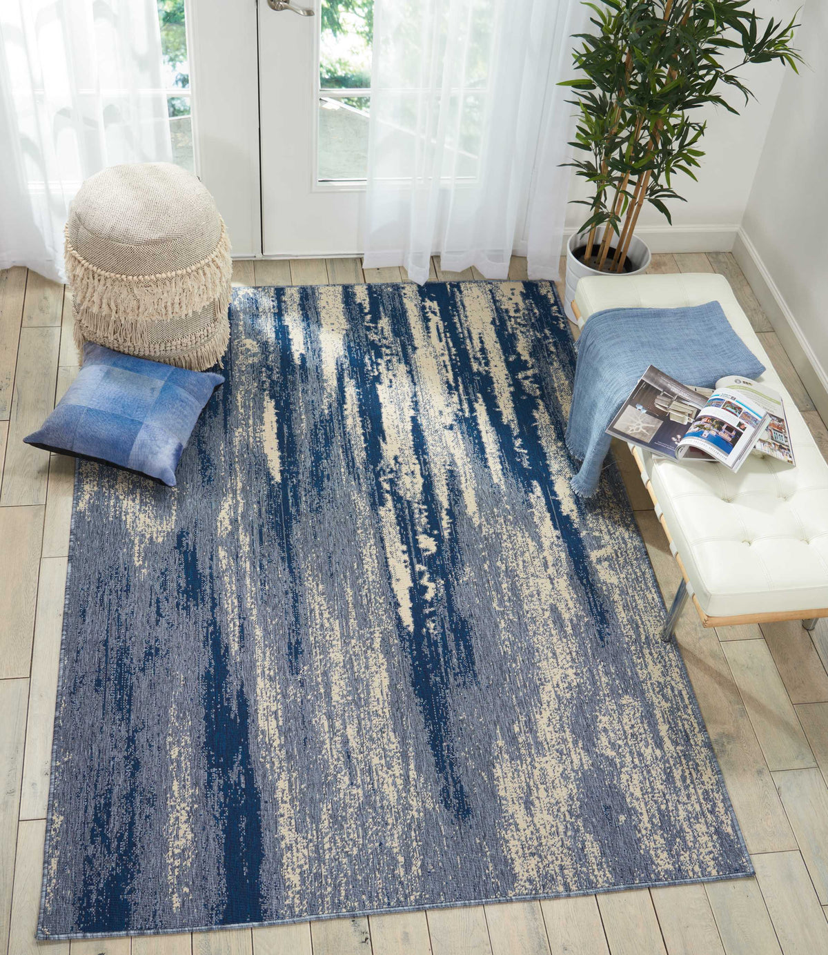 Lido LID04 Blue Cream Rug