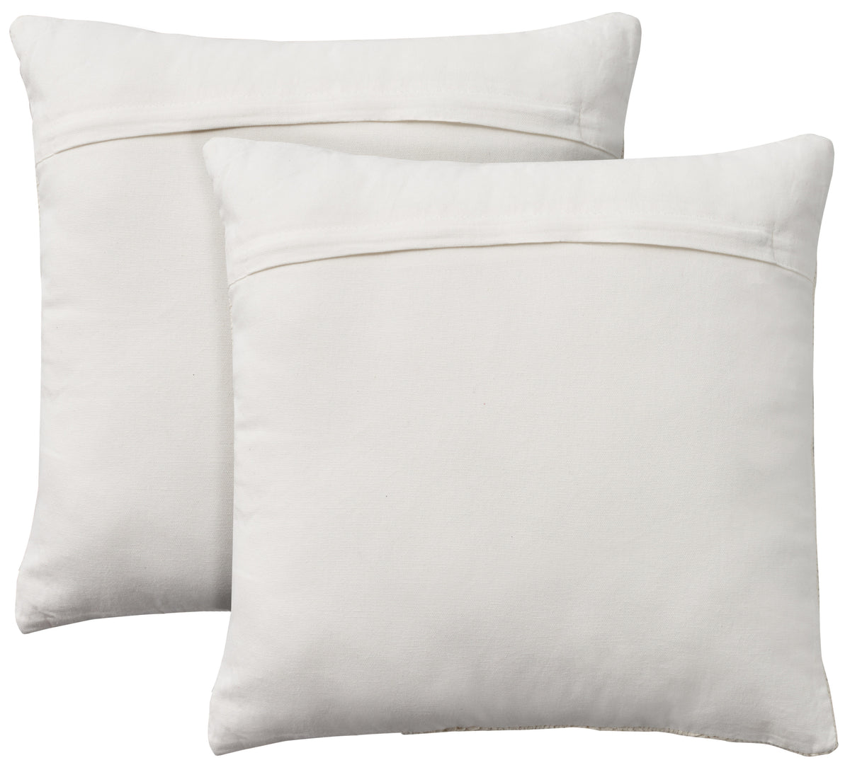 Lifestyle RC586 White 18" x 18" Set of 2 Throw Pillows