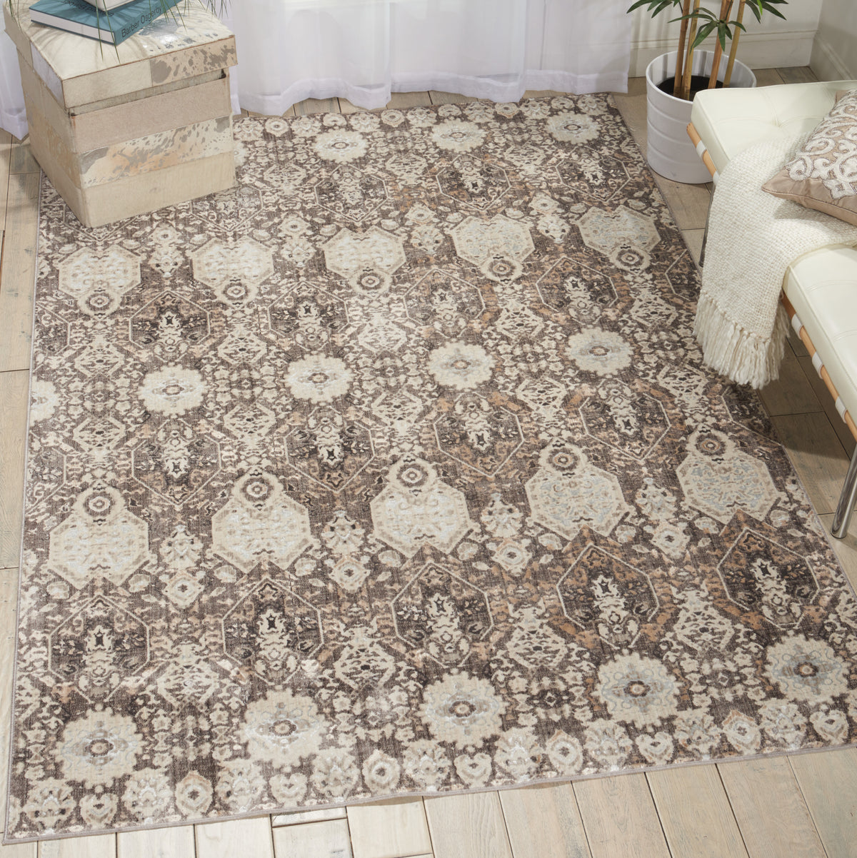Silver Screen KI341 Mocha/Slate Rug