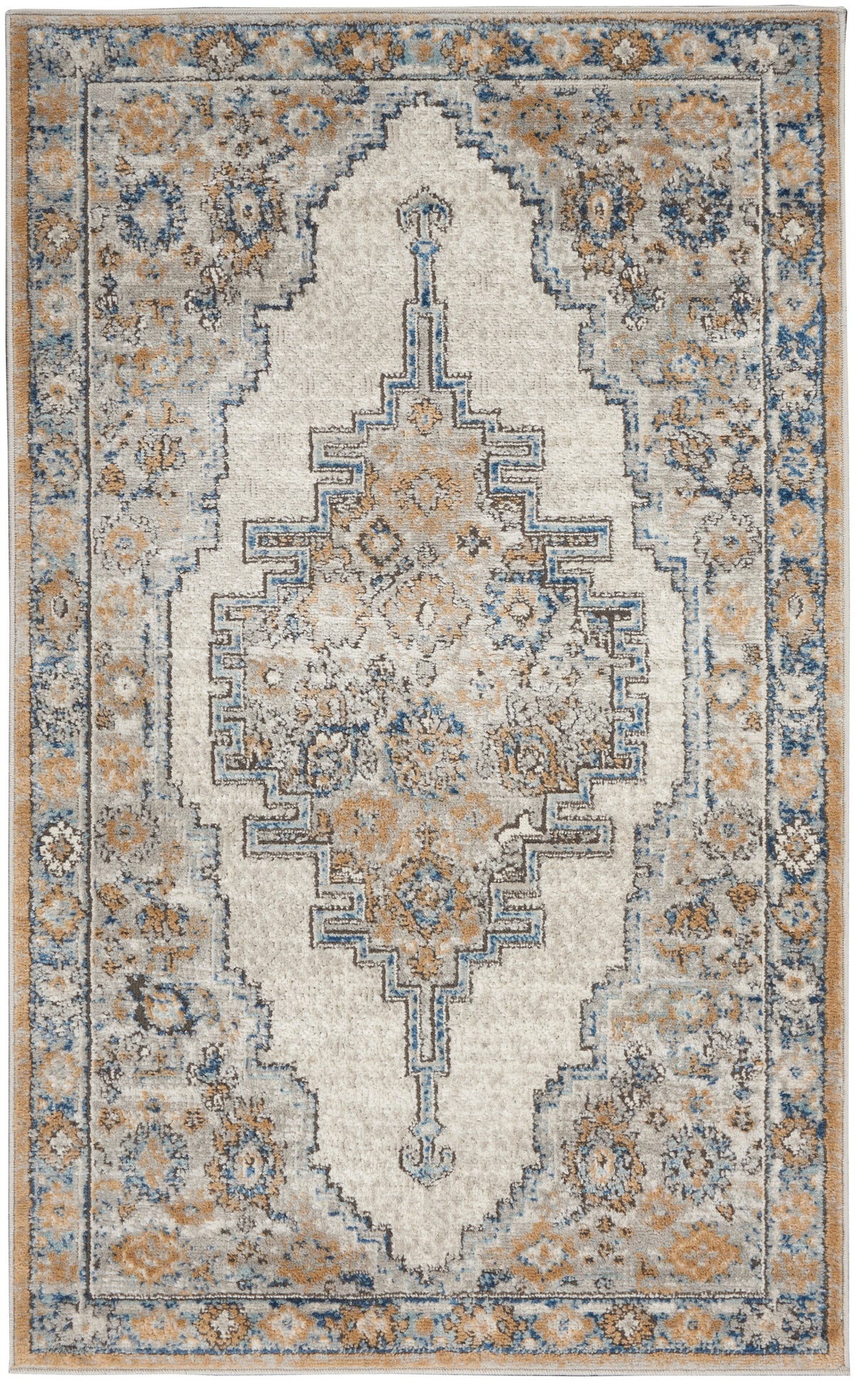 Quarry QUA09 Grey Light Blue Rug
