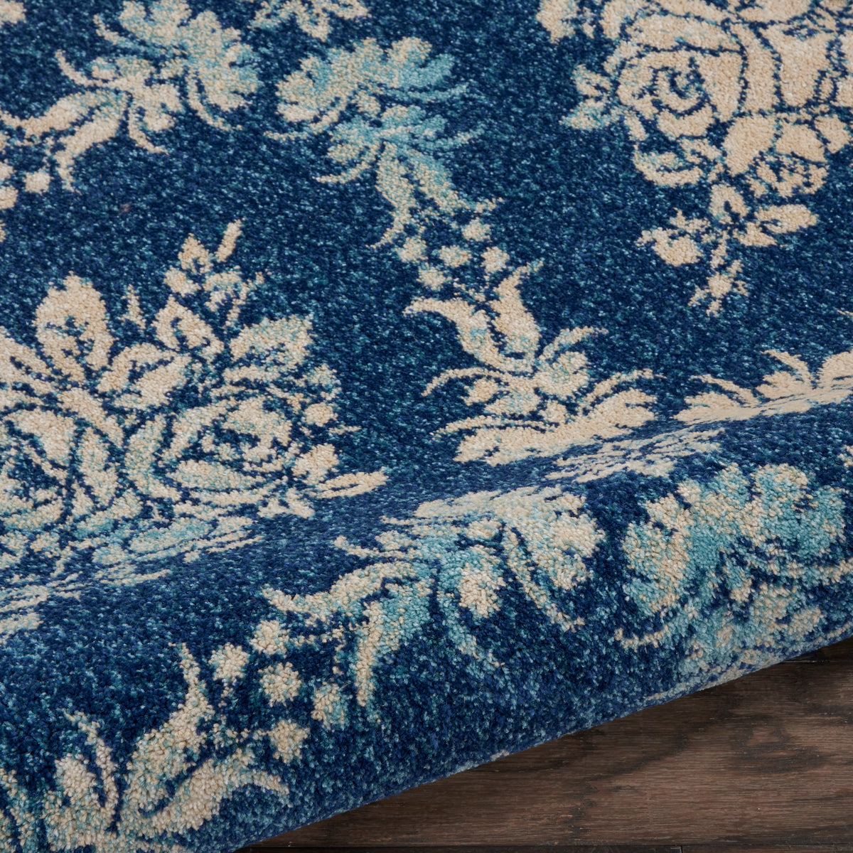 Tranquil TRA09 Navy Light Blue Rug