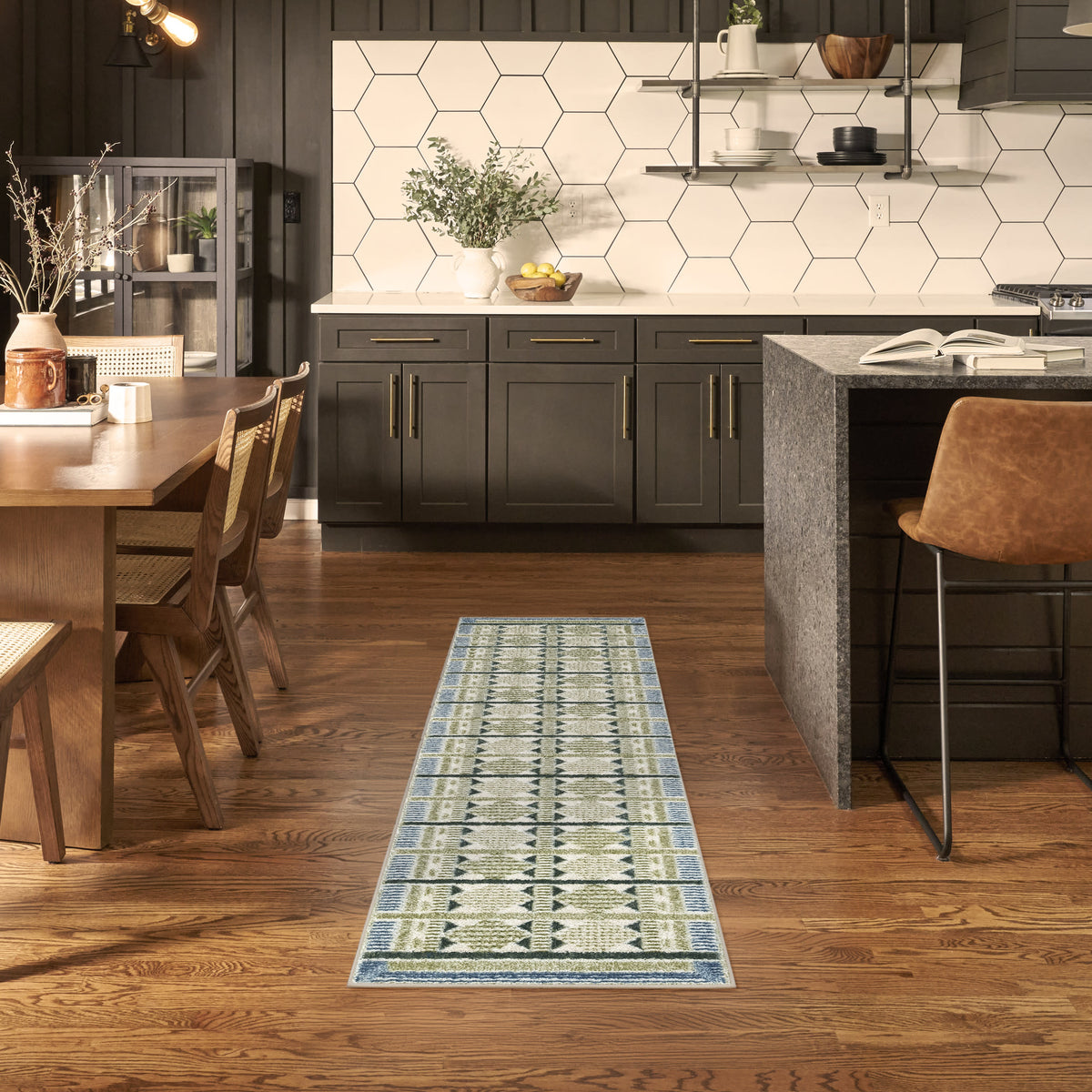 Nordic NRC06 Green Blue Rug