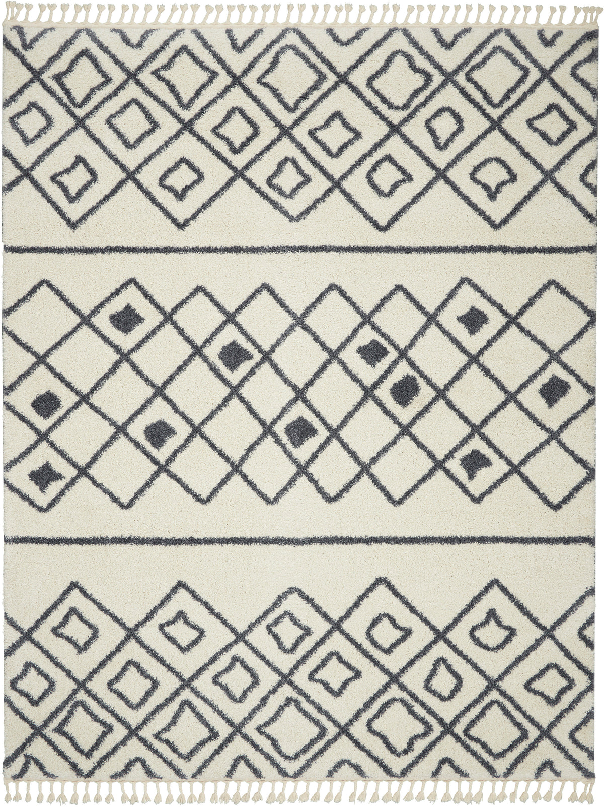 Serenity Shag SRS02 Ivory/Slate Rug