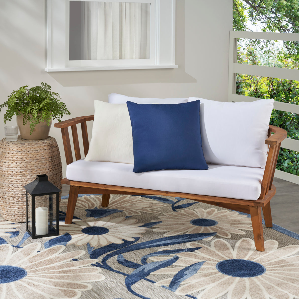 Aloha ALH01 Navy 20" x 20" Throw Pillows