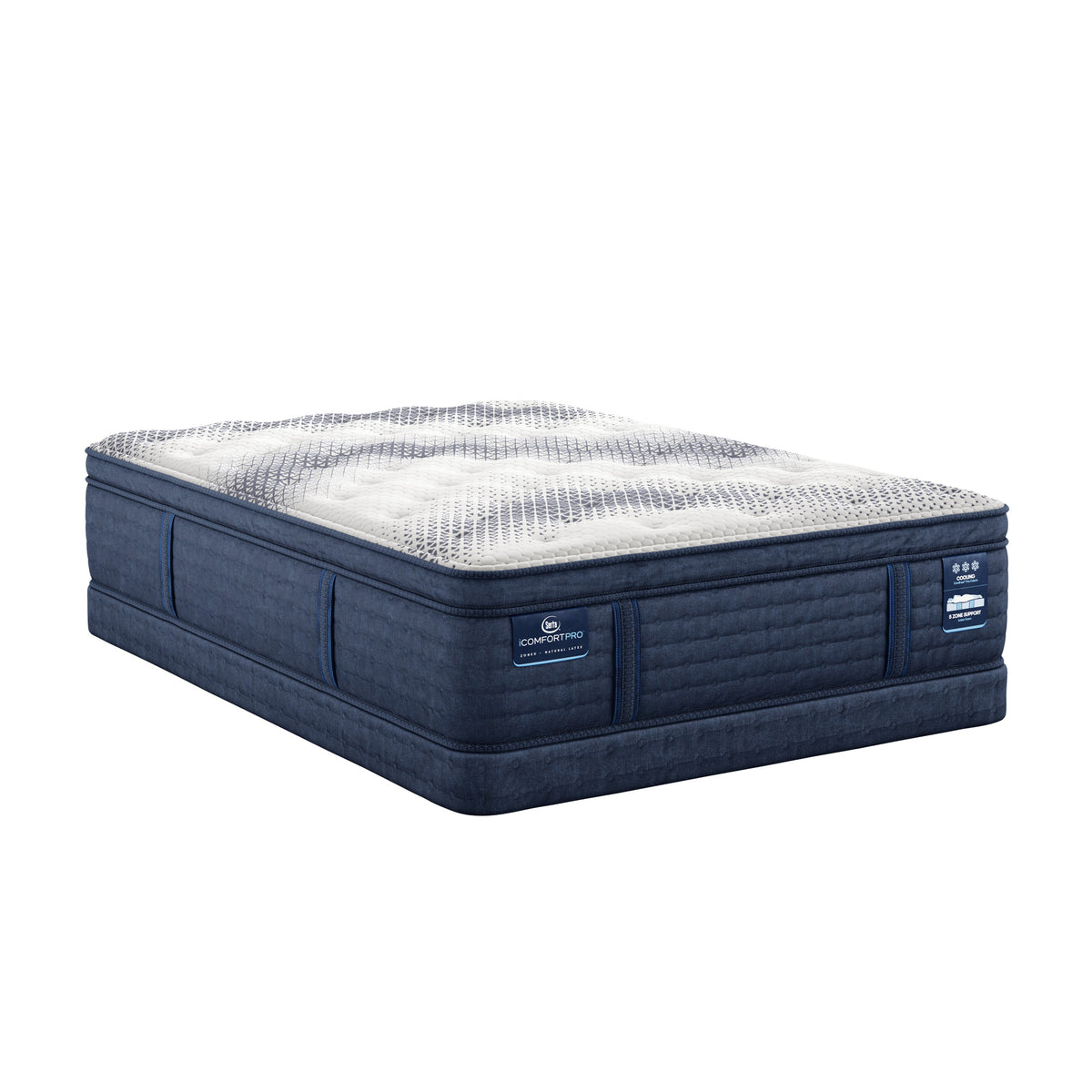 iComfortPro Buckingham 16" Latex Foam Plush Pillow Top Mattress