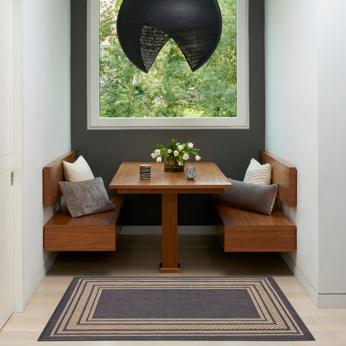 Horizon Indoor/Outdoor HOZ03 Charcoal Rug
