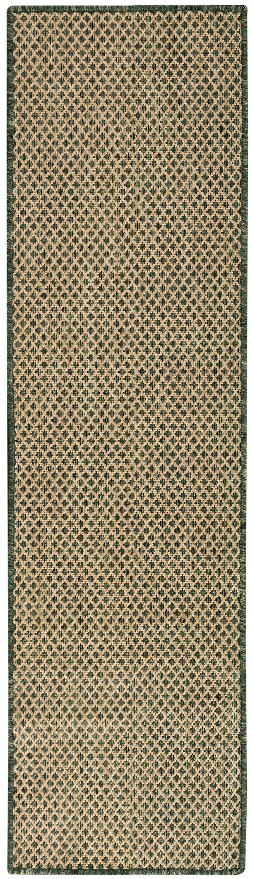 Courtyard COU01 Green Rug