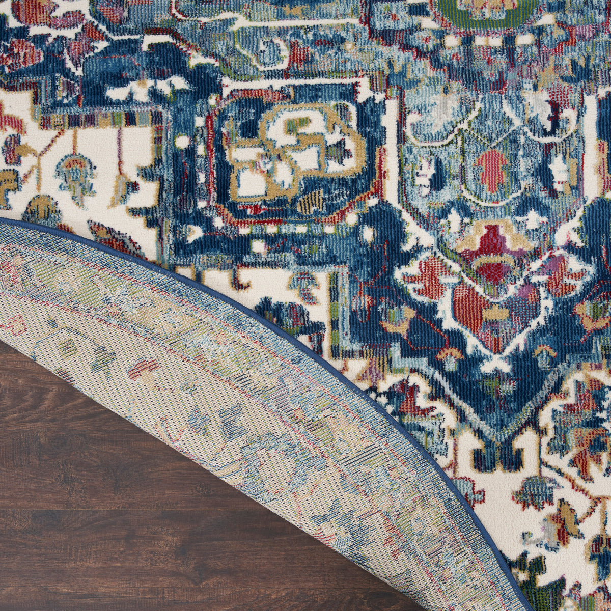 Ankara Global ANR15 Ivory Navy Rug