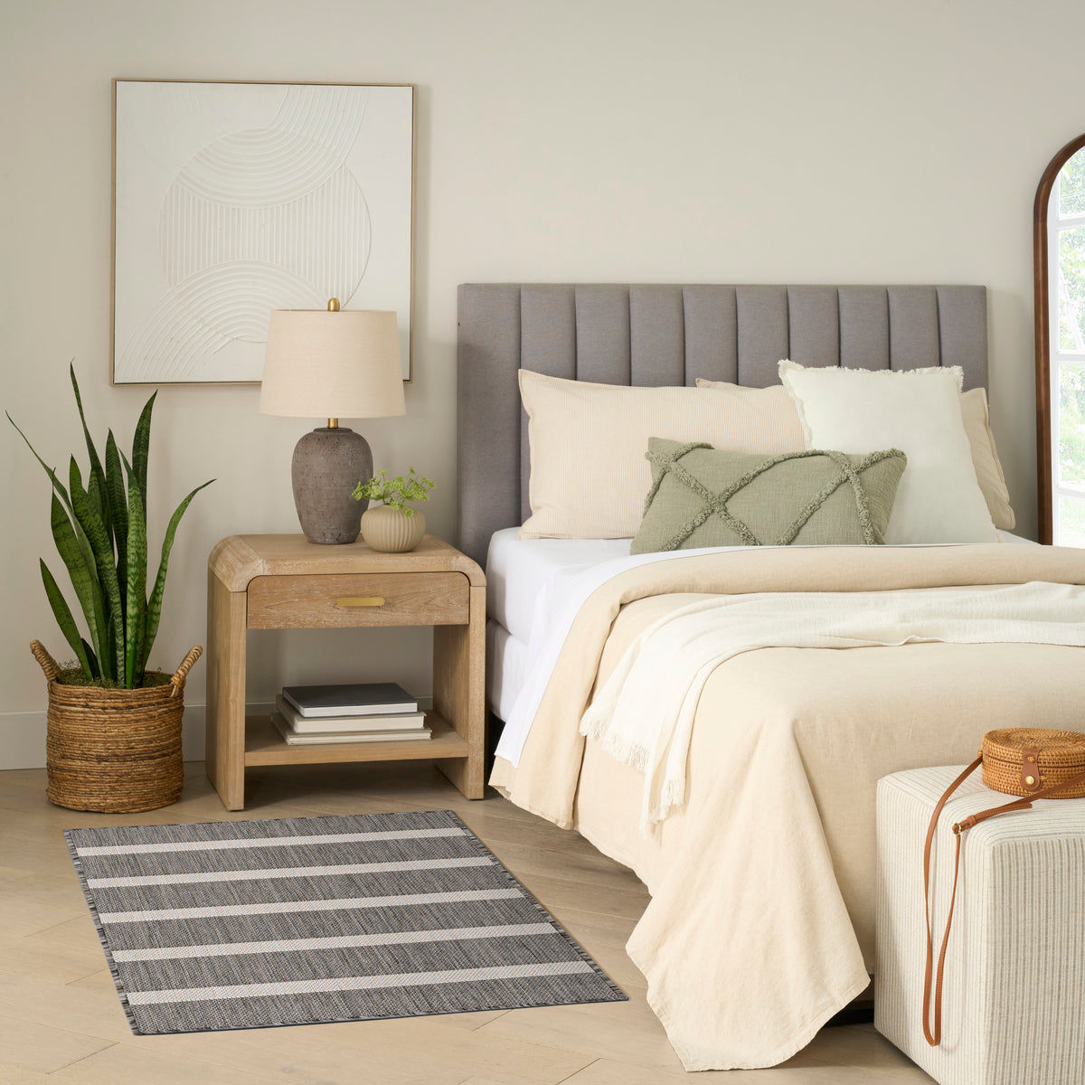 Positano POS03 Charcoal Ivory Rug