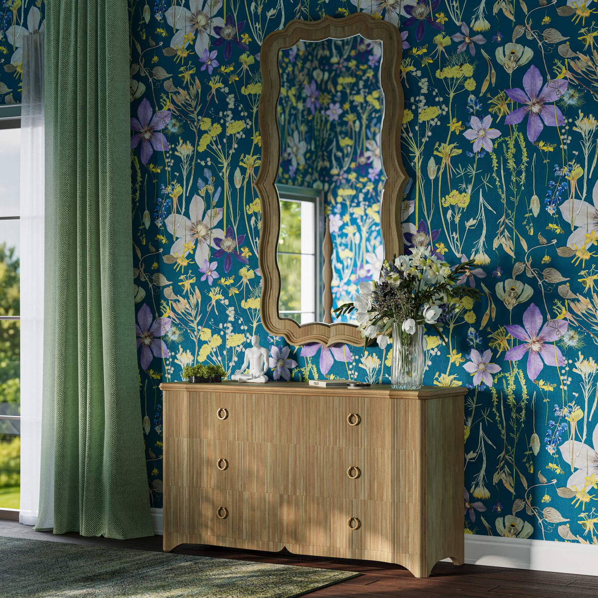 Brighton 6 Drawer Dresser in Fruitwood