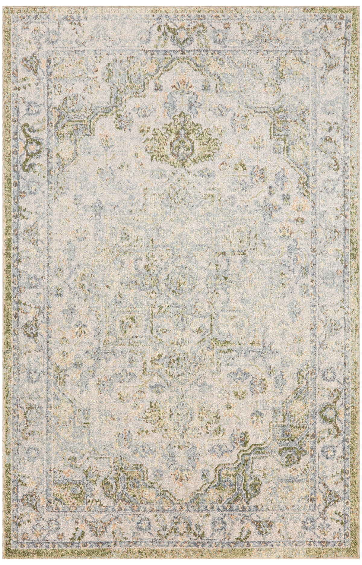 Astra Machine Washable ASW12 Blue Green Rug