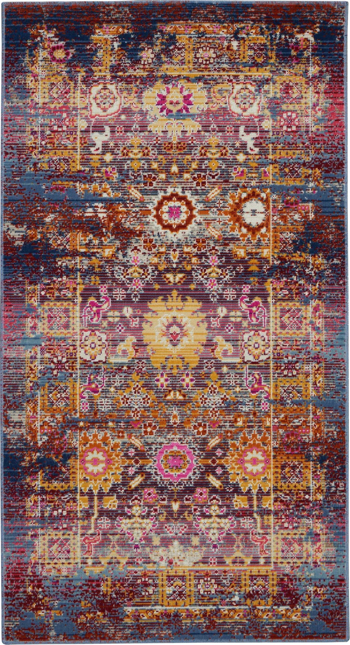 Vintage Kashan VKA03 Red/Multicolor Rug
