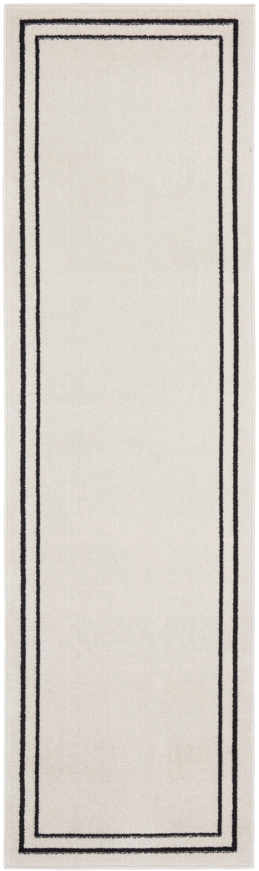 Nourison Essentials NRE02 Ivory Black Rug