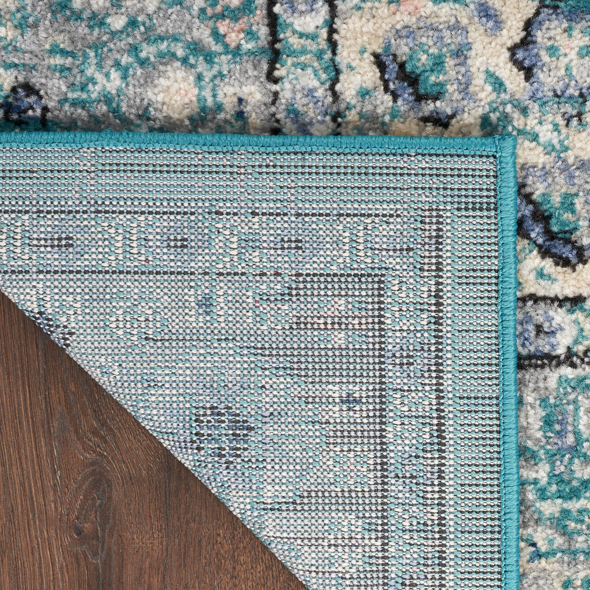 Passion PSN03 Turquoise Grey Rug