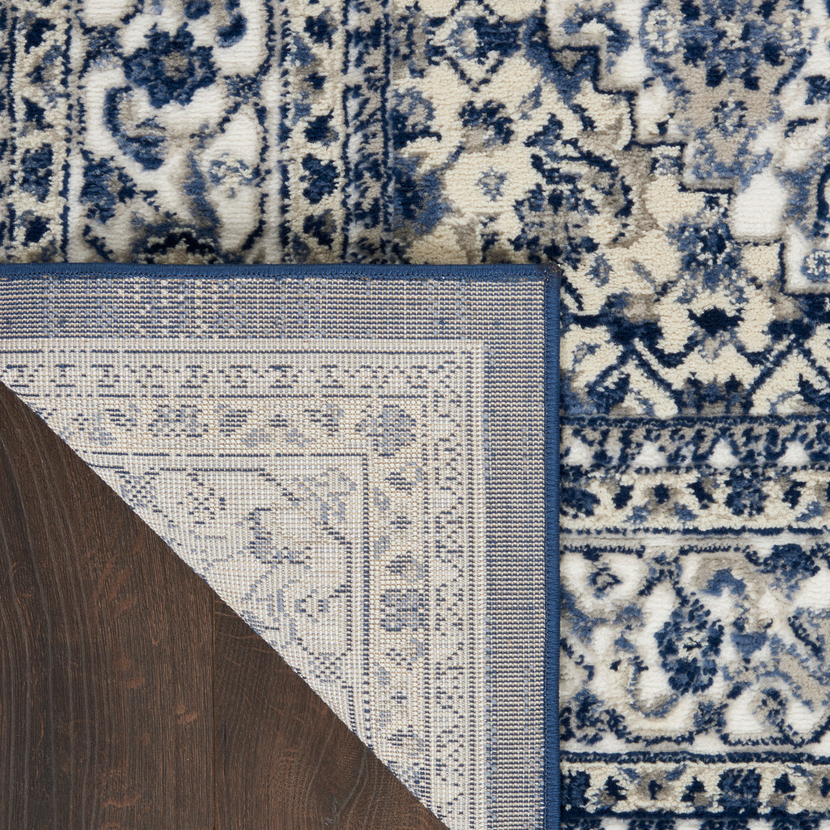 Cyrus CYR01 Ivory Navy Rug