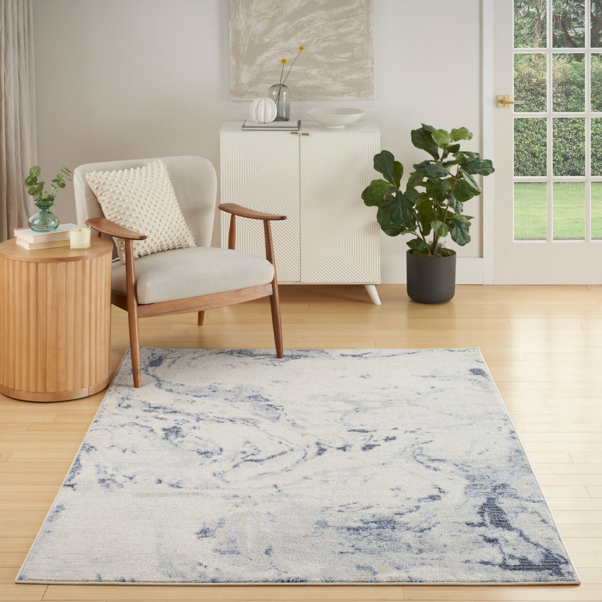 Motion MTT06 Ivory Blue Rug
