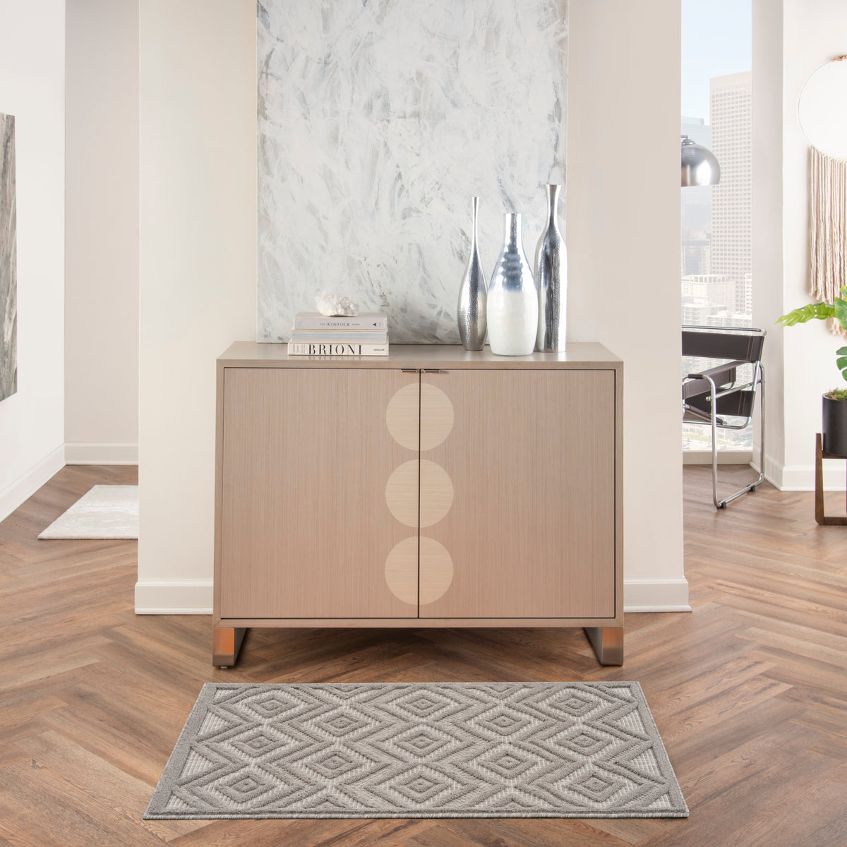 Versatile NRV01 Silver Grey Rug