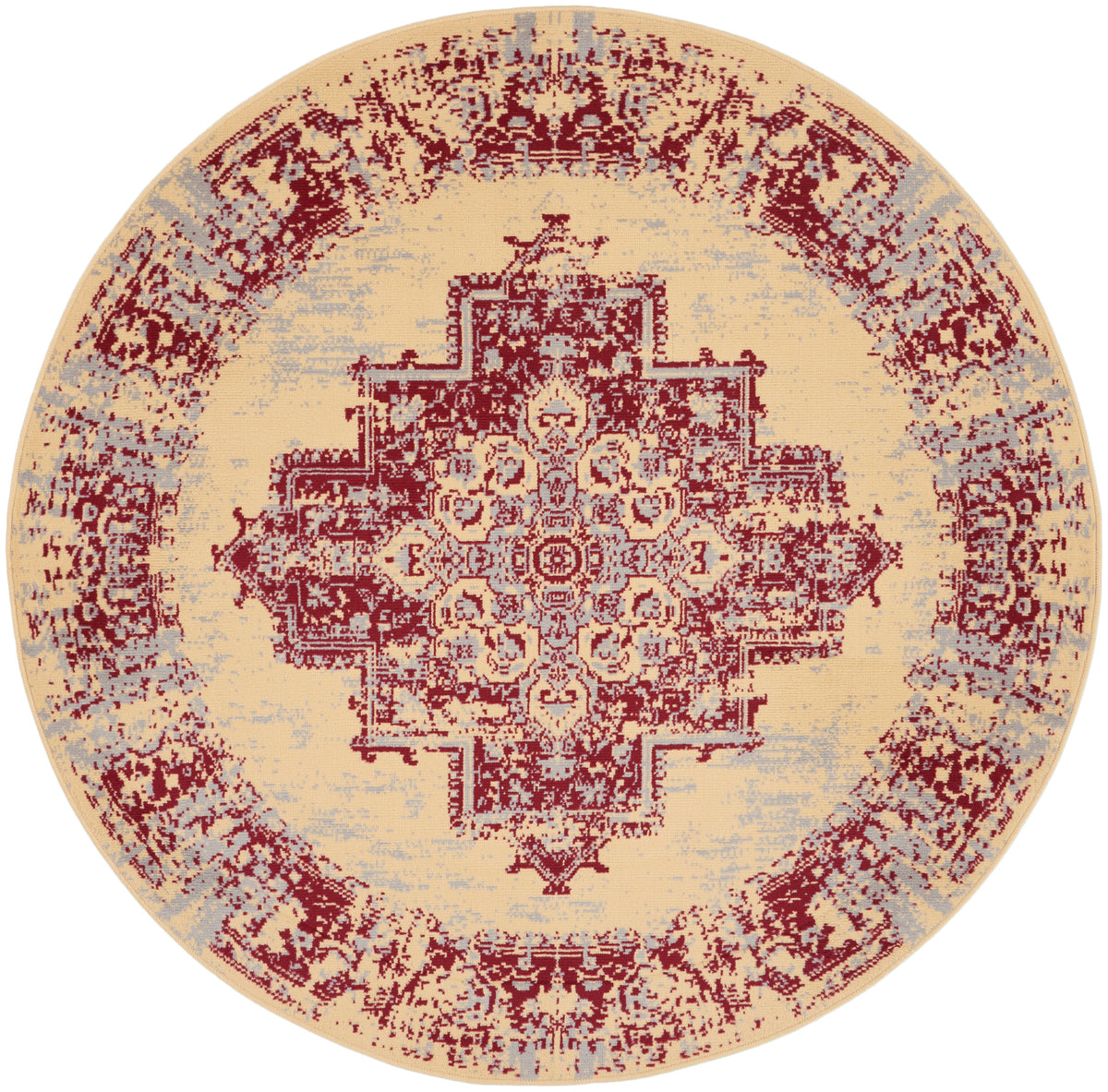 Grafix GRF14 Cream Red Rug