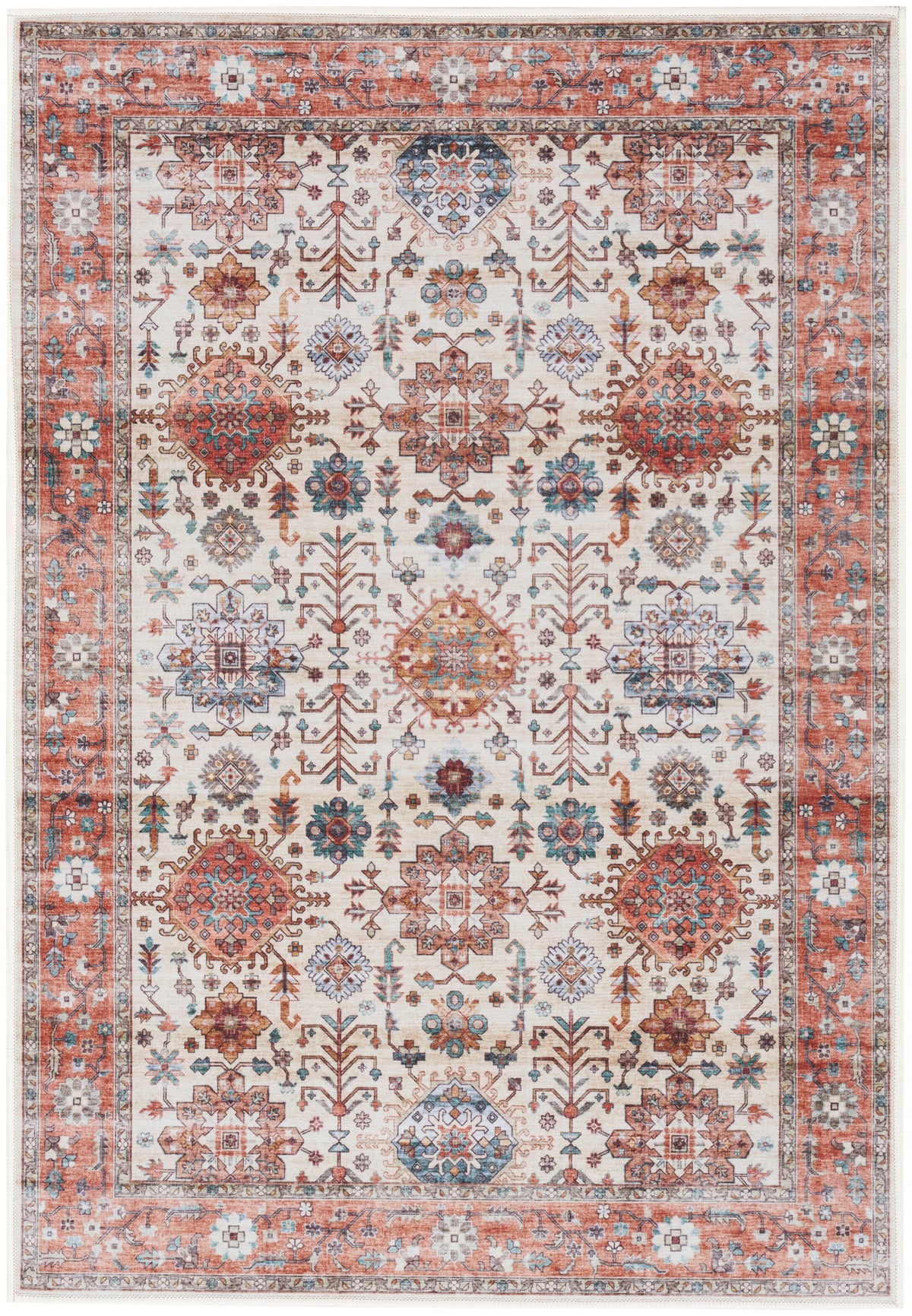 Fulton FUL12 Beige Multicolor Rug