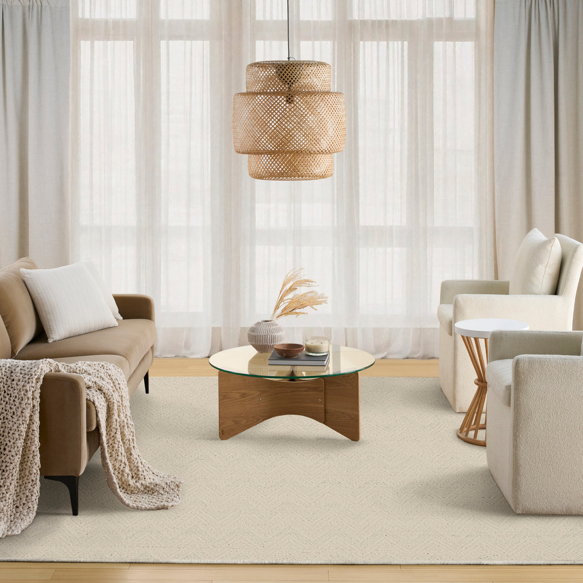 Pure Purl PUU01 Ivory Rug