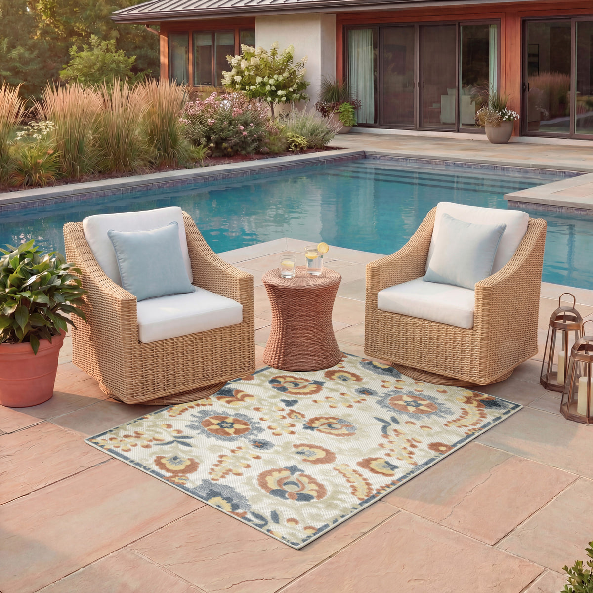 Aloha ALH17 Grey Multicolor Rug