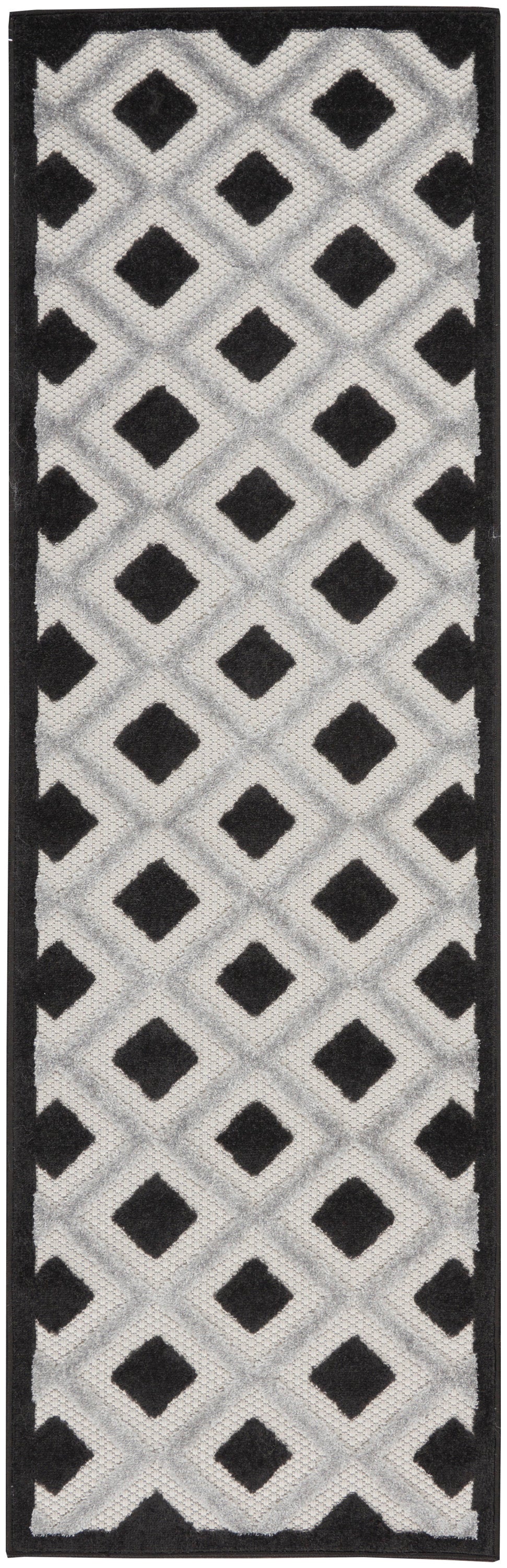 Aloha ALH26 Black White Rug