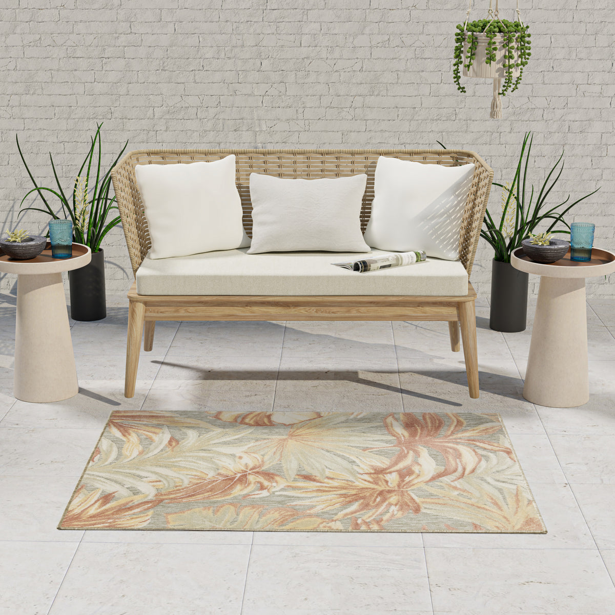 Aloha ALH43 Sage Rose Rug